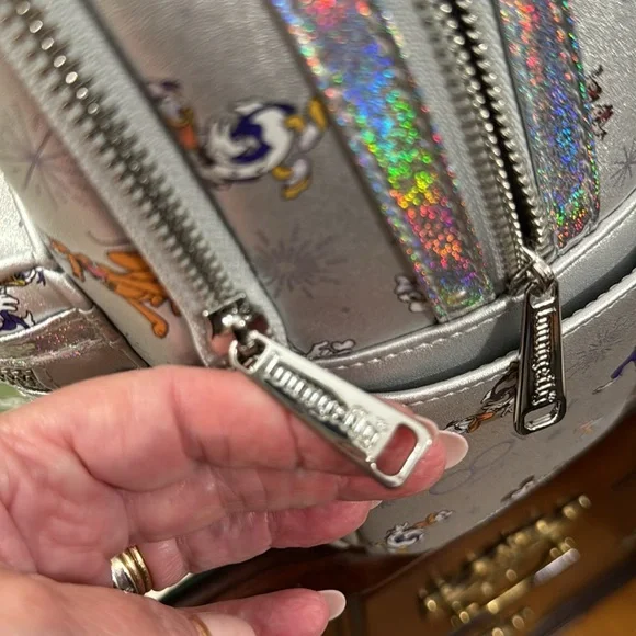 Loungefly Mickey Mouse and Friends Disney 100 Mini Backpack NWOT - Picture 6 of 7